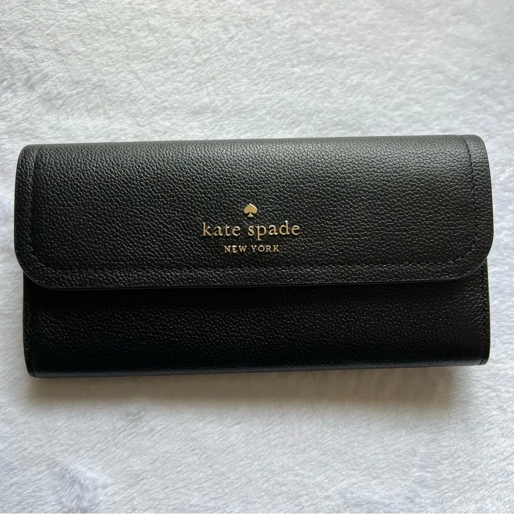 Kate Spade Rosie Flap Wallet - Black - Picture 12 of 13